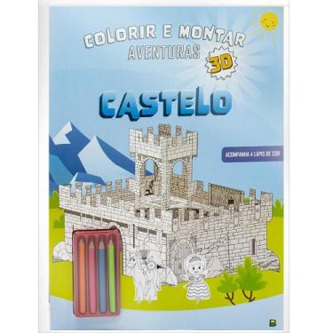 Imagem de Livro - Colorir e Montar: Castelo