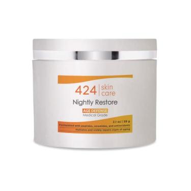 Imagem de 424 Skin Care Nightly Restore - Creme noturno antienvelhecimento testado e recomendado por dermatologistas - Fórmula clinicamente comprovada, 62 ml