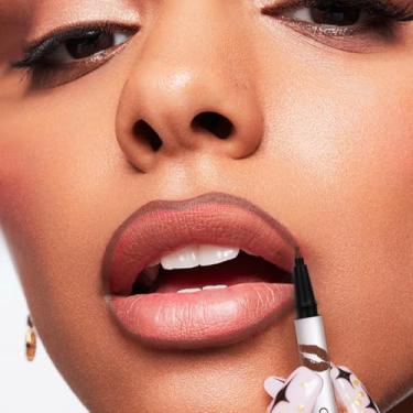 Imagem de COOL STORY Lápis delineador labial fosco – impermeável, não desbota, efeito carnudo de longa duração para maquiagem de lábios mais cheios, batom suave e suave de deslizamento fácil (11#, pacote com 1)