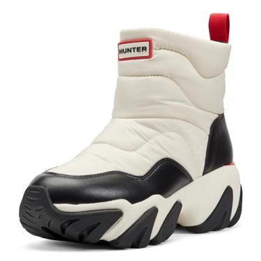 Imagem de Hunter Bota feminina Debra impermeável no tornozelo, Marfim/preto, 41