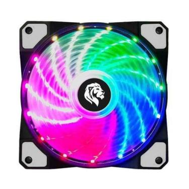 Imagem de Cooler Barato Fan Led Rgb Gamer  Hayom 120mm Ventoinha Para Gabinete F