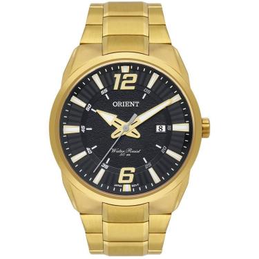 Imagem de Relógio Orient Masculino Dourado 50m - Ref: MGSS1262