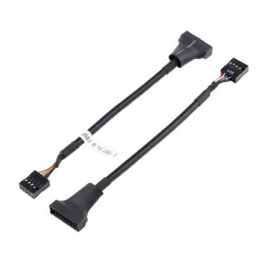 Imagem de Adaptador Usb 3.0 Macho 20 Pin /Usb 2.0 Femea 9 Pin 480Mbps - OEM