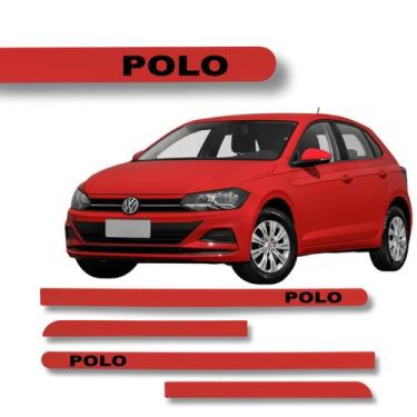 Imagem de Jogo Friso Lateral Polo Ponta Redonda com Grafia Cores Volks - Volkswa