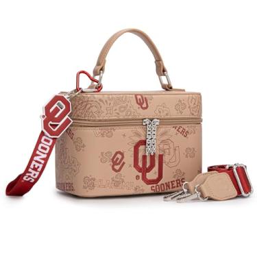 Imagem de Montana West X NCAA Bolsa tiracolo feminina designer bolsas esportivas alça superior, bolsa de mão com alça ajustável, Ou-tan, Esportes