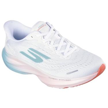 Imagem de Skechers Tênis feminino Aero Spark Hands Free Slip-ins, Branco/turquesa/rosa, 40