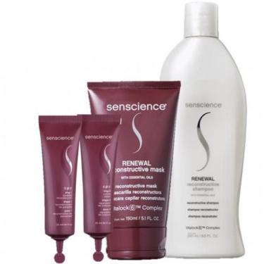 Imagem de Senscience Renewal Shampoo 280ml Renewal Mask 150ml e CPR Tratamento R