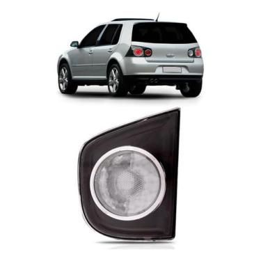 Imagem de Lanterna traseira LD Compatível com Golf 2007 a 2013 tampa fumê cristal reposição automotiva substitui peça original luz de freio e sinalização traseira