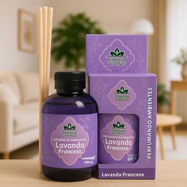 Imagem de Kit com 2 Difusor de Ambientes Imenso Aromas 280ml  Várias Fragrâncias