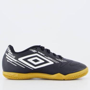 Imagem de Chuteira Umbro Brave Futsal Juvenil Preta, 36