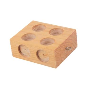 Imagem de oshhni de fricção de madeira, experimento de física com controle deslizante de plano inclinado, de demonstração científica portátil para, 6 Buracos