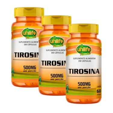 Imagem de Kit 3 Tirosina Unilife 60 Cápsulas 470mg