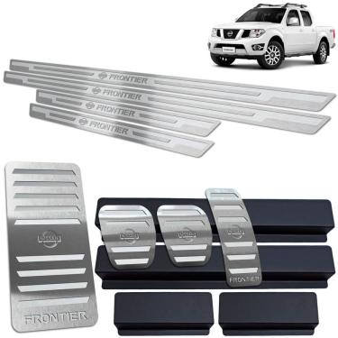 Imagem de Soleira Pedaleira Descanso Frontier 2005/17 Prata AR Manual