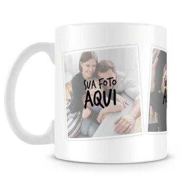 Imagem de Caneca Personalizada com Foto - Modelo 1 (3 Fotos) - Amo Canecas