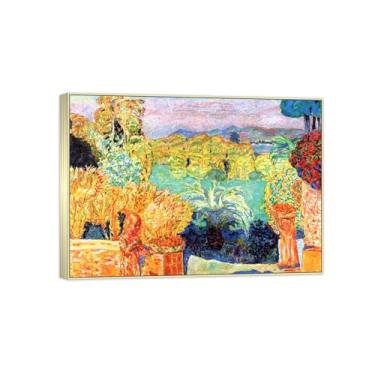 Imagem de BMZFYBS Impressão em tela famosa pintura - paisagem de arte de parede - paisagem com crianças - pôster moldura prata para decoração de casa 70 x 100 cm 27 x 39 pol