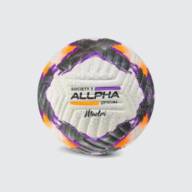 Imagem de Bola De Futebol Allpha 2023 Society Madri Oficial (66184), Branco, Rox