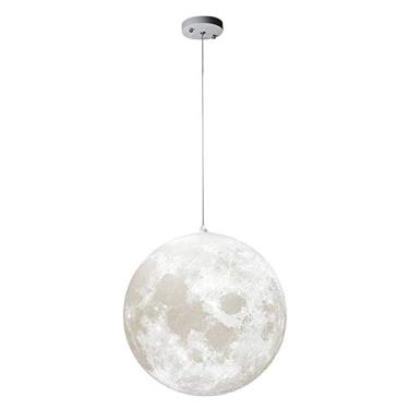 Imagem de Luminária de lua regulável, lustres multicoloridos, luminária suspensa para quarto, sala de estar, bar, escritório, decoração para casa, impressão 3D, luz de teto LED Roton