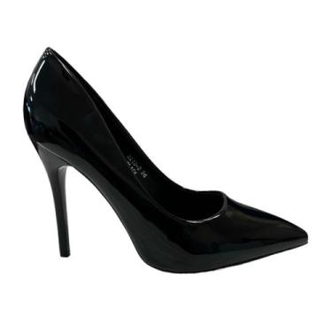 Imagem de Sapato social Andarina Karina preto com salto de 10 cm para mulheres -