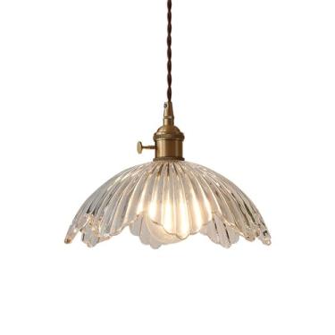Imagem de YQSLQZZ Luminária pendente vintage para casa de fazenda, lustre de iluminação decorativa de ilha de cozinha, altura ajustável acima da mesa de jantar, luzes de teto suspensas, para pias de corredor