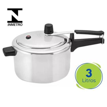 Imagem de Panela De Pressão Alumínio Polida 3 Litros Pequena Panelux