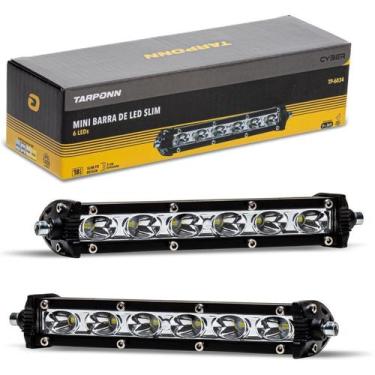 Imagem de Farol Auxiliar Milha Tarponn Mini Barra 6 Leds 18w Slim O Par