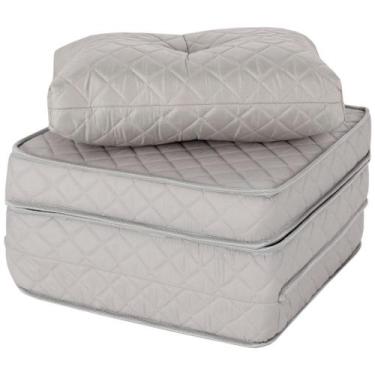 Imagem de Puff Colchonete Dobrável / Sofá 3 em 1 + Travesseiro Solteiro BF Colch