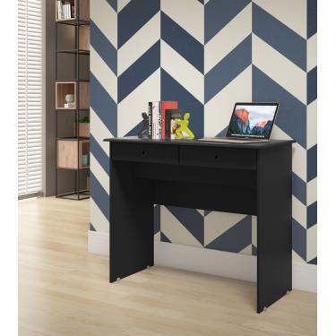 Imagem de Escrivaninha 2 Gavetas Lisboa Preto - Comprar Moveis em Casa