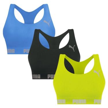 Imagem de Kit 3 Tops Puma Nadador Sem Costura Feminino