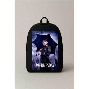 Imagem de Mochila Escolar Estampada Wandinha Bolsa Ideal Para Passeios e Viagens