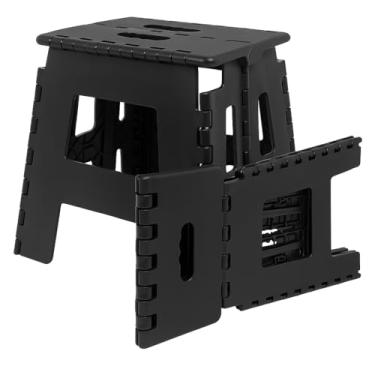 Imagem de kit 2 banco retratil banqueta dobravel para jardim banquinho cozinha suporta 100kg (2 unidades)