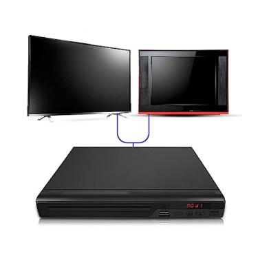 Imagem de Asixxsix Mini HD DVD Player, CD Player Com Interface PAL NTSC USB 2.0 Integrada e Controle Remoto, Pequeno DVD Player para TV, Compatível Com DVD, CD DA, MP3, CD R, CD RW (Plugue dos EUA)