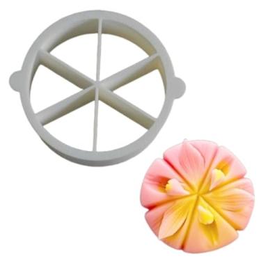 Imagem de YJIUYUANQ (Diâmetro 6 cm) Ferramenta de modelagem de cortador Wagashi de bolo, impressão iniciante, ferramenta de divisão redonda igualmente divisora, 1 peça