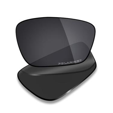 Imagem de Mryok Lentes de reposição ultra polarizadas para óculos Oakley Crosslink Sweep OX8031 55 mm, HD Polarized, proteção UV, resistente a impactos e ajuste perfeito - Stealth Black