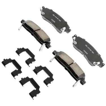 Imagem de ACDelco Professional 17D883CHF1 Kit de pastilhas de freio a disco traseiro de cerâmica com clipes