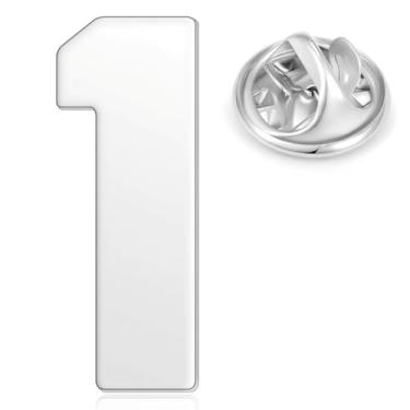 Imagem de HONEY BEAR 1 peça número de dígito masculino feminino 1/4/5/6/9/10/12/18/21/24 um/quatro/cinco/seis/nove alfinetes de lapela colarinho crachá broches para negócios casamento presente de formatura