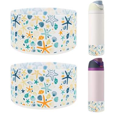 Imagem de HEYSKAY 2 peças de bota de silicone para garrafa de água Owala Flask 1,134 g, capa protetora antiderrapante para Owala Twist, garrafa de água de aço inoxidável FreeSip and Flip sem BPA