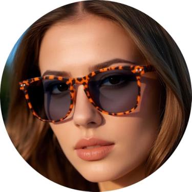 Imagem de Óculos de sol redondos modernos com lentes gradientes modernos e elegantes para homens e mulheres, perfeitos para o verão ao ar livre, Tinta de tartaruga