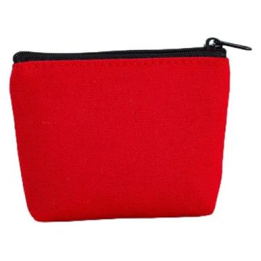 Imagem de Generic Bolsa de mão simples para presente, bolsa de armazenamento, bolsa de cosméticos, bolsa feminina com zíper, bolsa de dinheiro (vermelha)