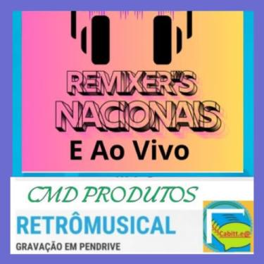 Imagem de Pen drive 8gb com Músicas = Remixes Nacional (mp3) Playlist Numerada