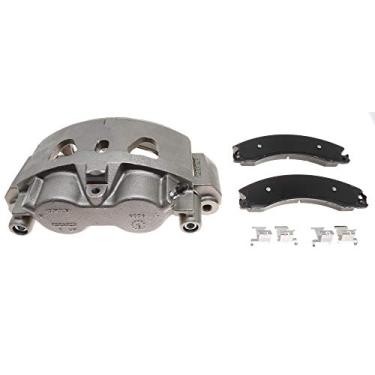 Imagem de ACDelco Conjunto de compasso de freio a disco frontal do lado do motorista profissional 18R12464 com pastilhas de cerâmica (carregado não revestido), remanufaturado