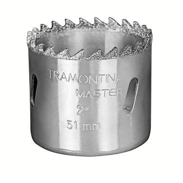 Imagem de Serra Copo Diamantada 64 Mm 2.1-2 Tramontina Com Dente De Metal Duro E Aço Especial Cromado Tramontina