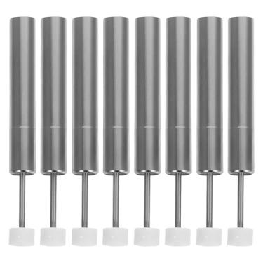 Imagem de DOITOOL 8 peças de pistão de amortecedor de lixeira de fechamento suave, dobradiça de suporte de tampa de lata de lixo de aço e plástico para substituição de amortecedor para casa, cozinha, escritório