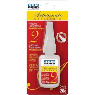 Imagem de Cola Adesiva Instantâneo para Artesanato Tekbond N 2 20g, UNICA