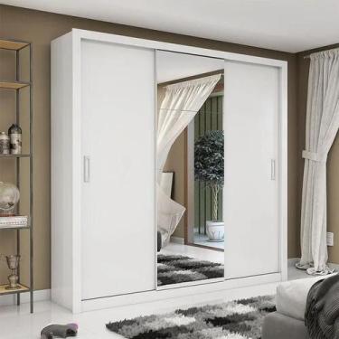 Imagem de Guarda Roupa Casal Bahia Plus Com Espelho 3 Portas de Correr Carioca M
