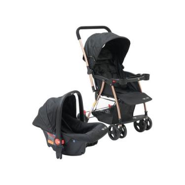 Imagem de Carrinho de Bebê com Barra Reversível + Bebê Conforto Maxi Baby Youtur