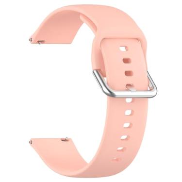 Imagem de ZLYLVRC Pulseiras de silicone de substituição de 22 mm compatíveis com CMF BY NOTHING Watch Pro Sports Watch Pulseira para mulheres e homens (rosa)
