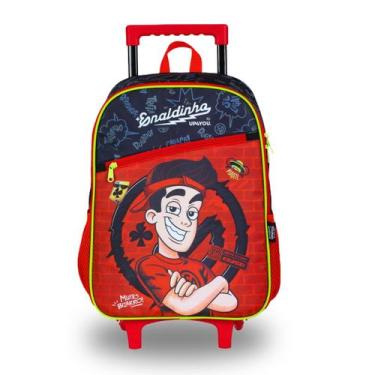 Imagem de Mochila Escolar de Rodas Enaldinho Youtuber Infantil Meninos - Luxcel,
