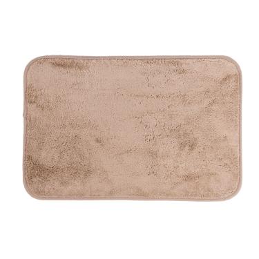 Imagem de Tapete De Microfibra Comfort Bege 58x38cm - Uzoo Tapete Microfibra Comfort 58x38cm Bege
