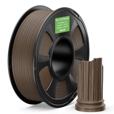Imagem de DEEPLEE Filamento PLA+ 2.0 1,75 mm, filamento de impressora 3D de resistência mais forte, marrom 1 kg, filamento de impressora 3D PLA Plus atualizado, filamento PLA+ de alta velocidade para a maioria