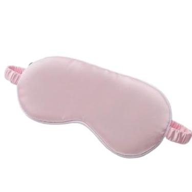 Imagem de MáScara De Dormir,Tapa Olho De Cetim Super ConfortavéL,Cores Lindas Unisex Cetim(Rosa,2UNI)